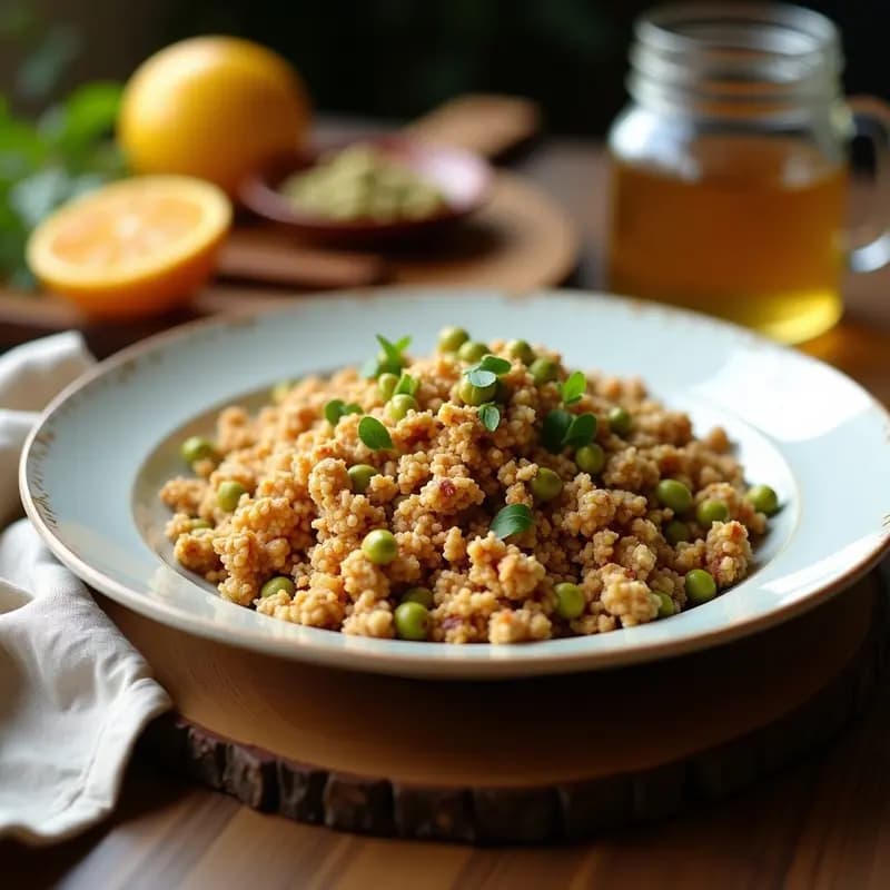 Granola de Coco y Pistacho con Miel de Agave: Desayuno Mediterráneo Sin Gluten