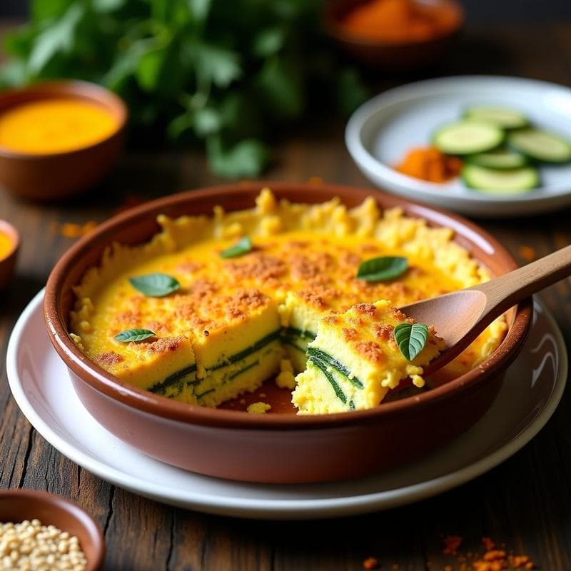 Gratin de Calabacín y Queso de Cúrcuma: Receta Vegana en Thermomix Sin Lácteos