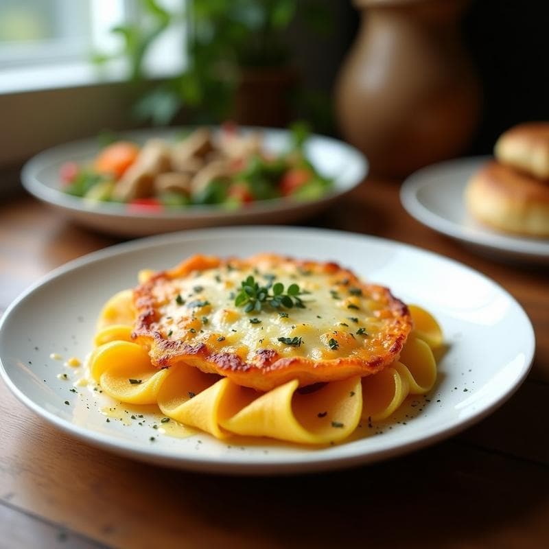 Gratin de Col Rizada y Queso de Cabra con Miga de Almendra: Receta Francesa Keto en Airfryer