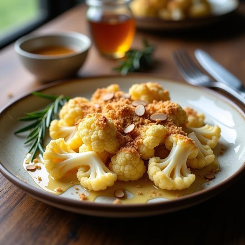 Gratin de Coliflor y Queso de Cabra con Miel: Receta Francesa en Thermomix Sin Horno