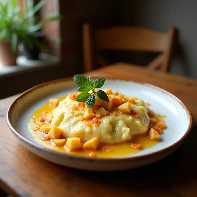 Gratinado de Col rizada y Queso de Cabra con Migas de Almendra: Receta Española Keto y Sin Lactosa