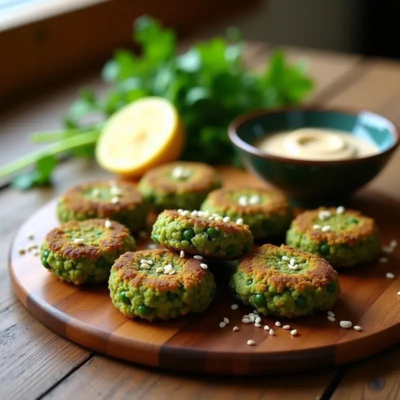 Greens Falafel de Espinacas y Guisantes: Receta Vegana y Alta en Hierro en Airfryer