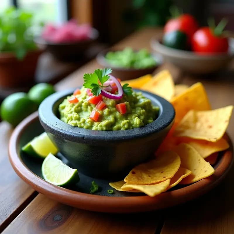 Guacamole con Aguacate y Lima: Salsa Mexicana Cremosa y Sin Lácteos en 5 Minutos