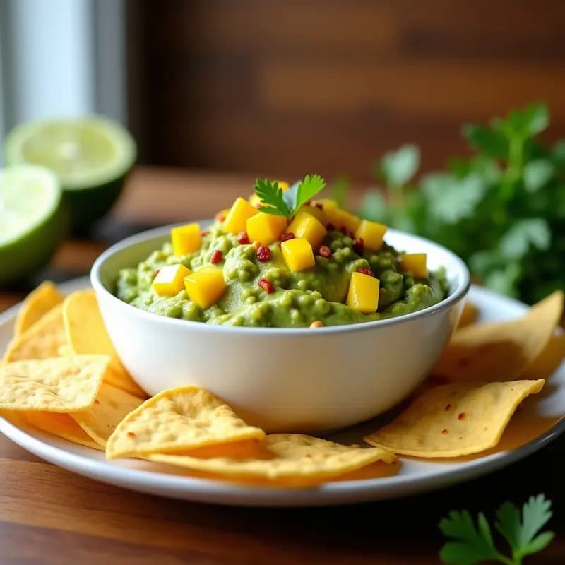 Guacamole con Mango y Chili: Dip Mexicano Dulce-Picante para Tupper