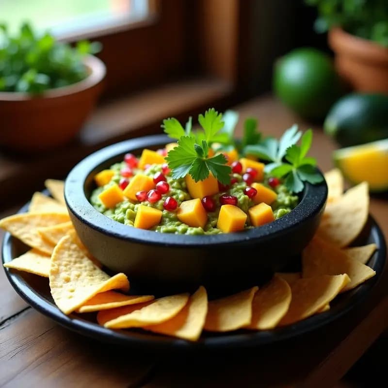 Guacamole con Mango y Chile Jalapeño: Receta Mexicana Refrescante y Sin Cocinar