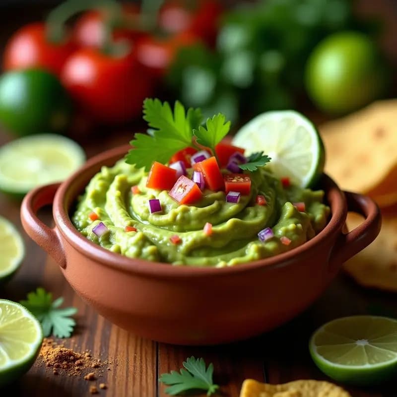 Guacamole Mexicano con Aguacate, Tomate y Lima: Receta Tradicional en 10 Minutos