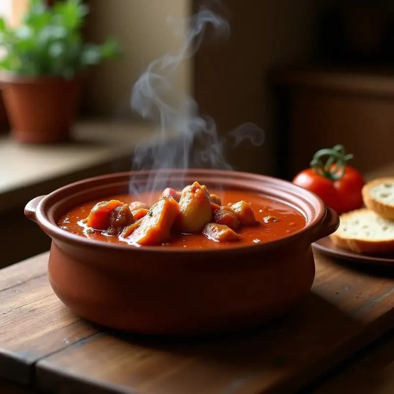 Guiso de Conejo con Tomate y Romesco: Receta Catalana de Montaña