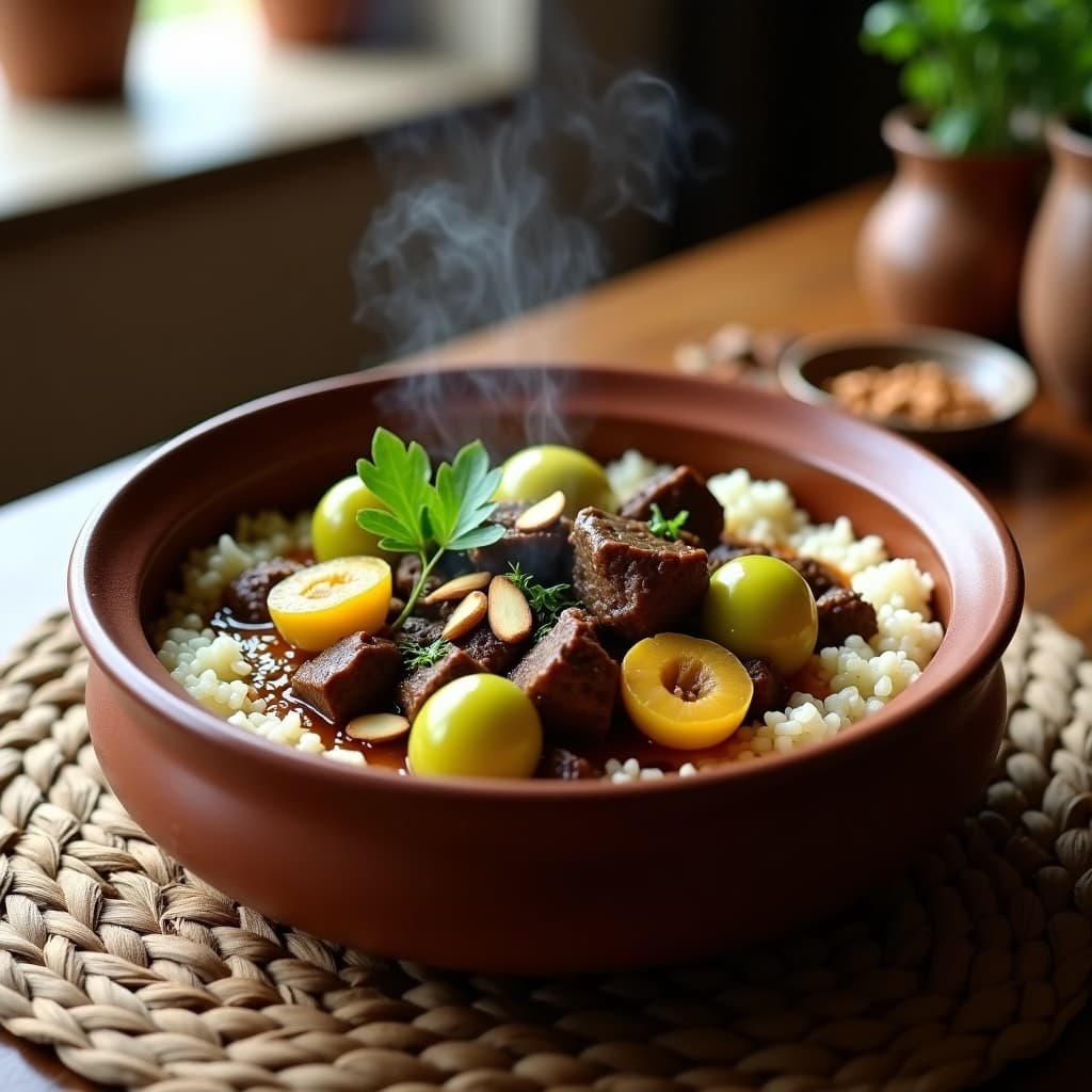 Guiso de Cordero con Ciruelas Verdes y Cardamomo: Receta Iraní en Olla Lenta
