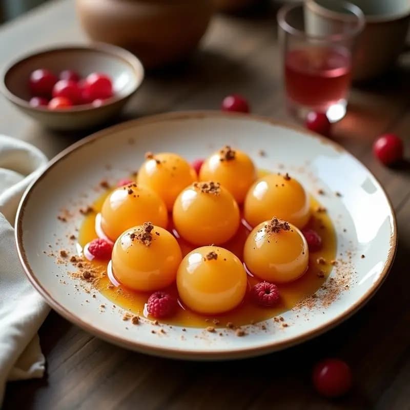 Gulab Jamun de Almendras y Cardamomo: Postre Indio Sin Harina con Jarabe de Rosa