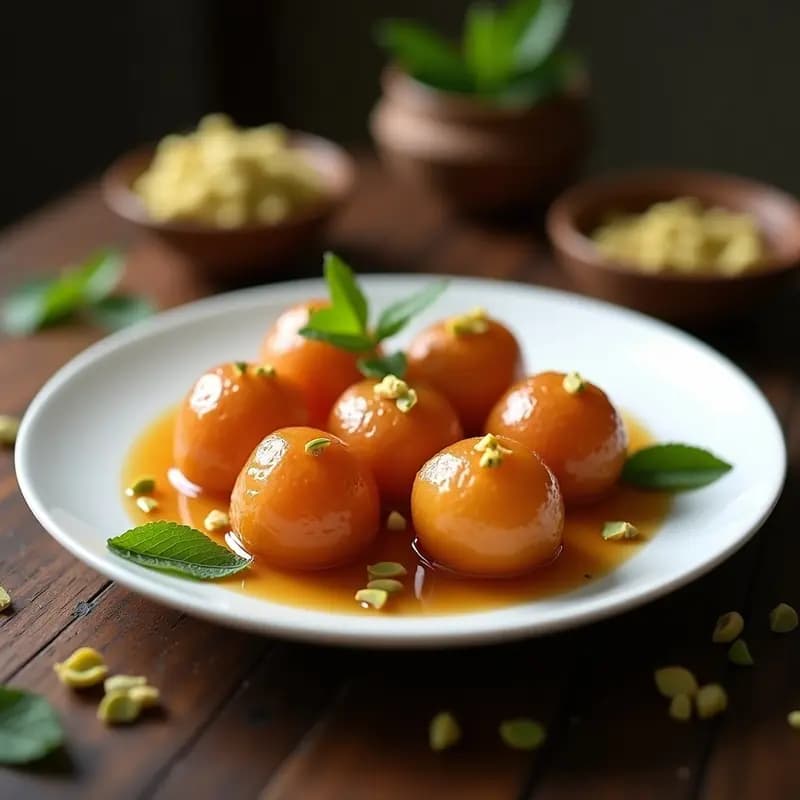 Gulab Jamun: Bolas Indias de Leche y Cardamomo con Almíbar