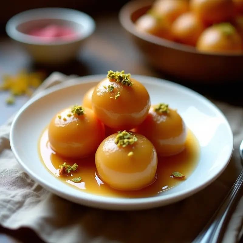 Gulab Jamun de Semillas de Loto: Dulce Indio Keto y Sin Azúcar