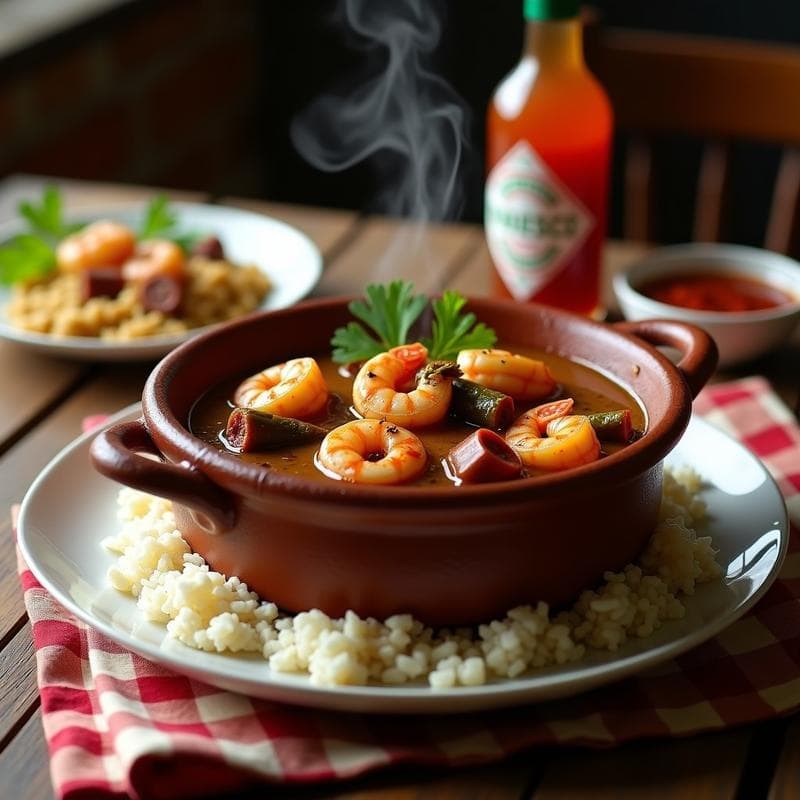 Gumbo Creole de Camarones y Okra: Receta Auténtica en 40 Minutos con Sabor a Luisiana