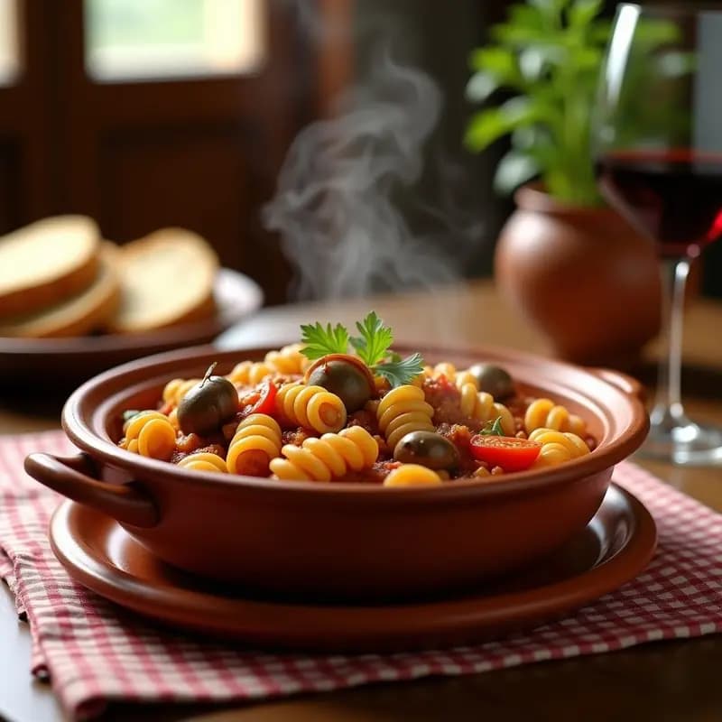 Gurullos con conejo y caracoles: Plato de caza tradicional andaluz