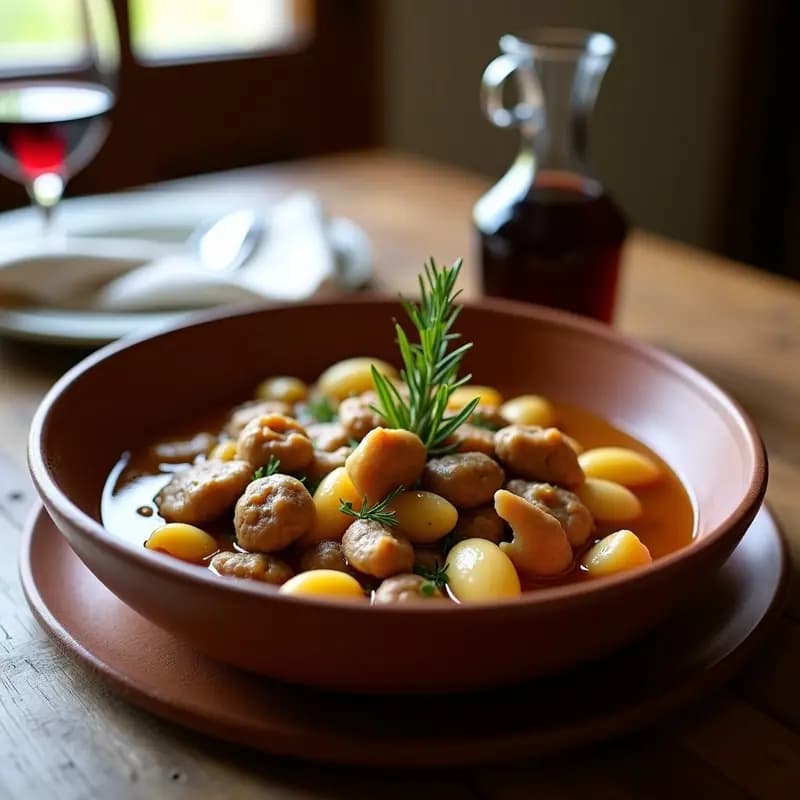 Gurullos con Conejo y Setas: Receta Murciana de Invierno en Olla Normal