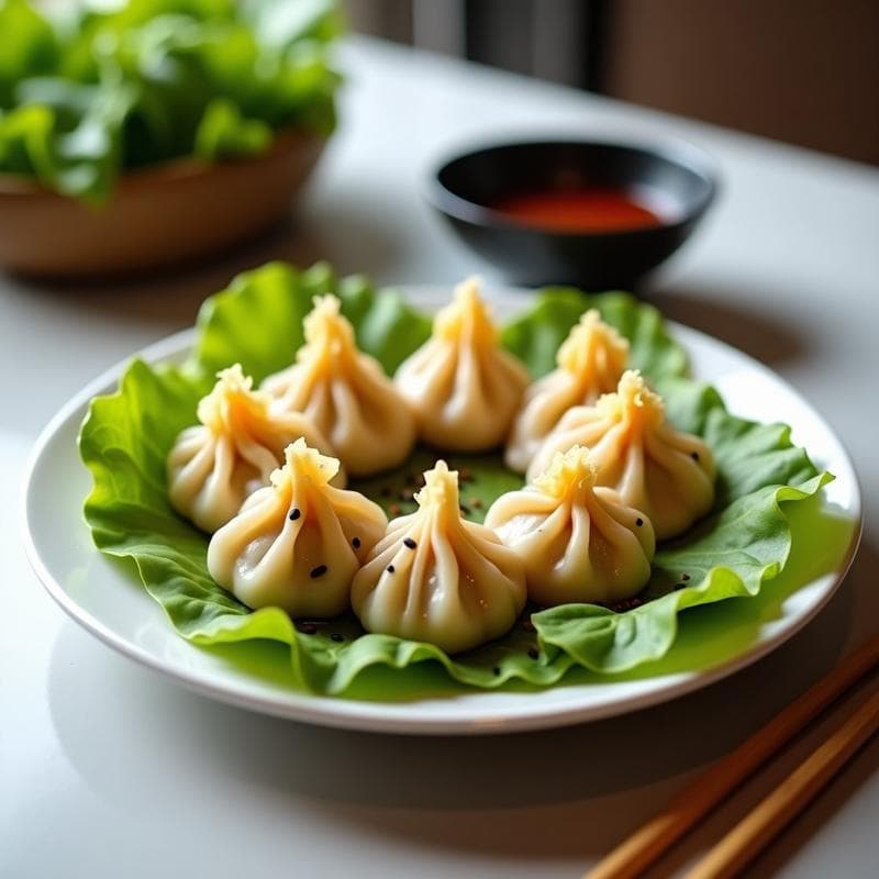 Gyosas de Repollo y Zanahoria con Salsa Umami: Receta Japonesa Vegana al Vapor