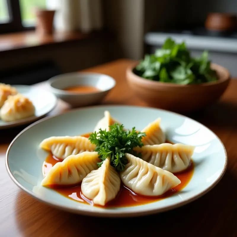 Gyoza Japonesa de Camarón y Pak Choi: Dumplings Crujientes en Airfryer