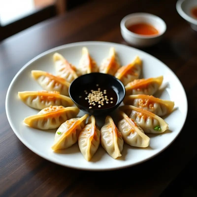 Gyoza al Vapor de Camarones y Cebolla de Verdeo: Entrante Japonés en Airfryer