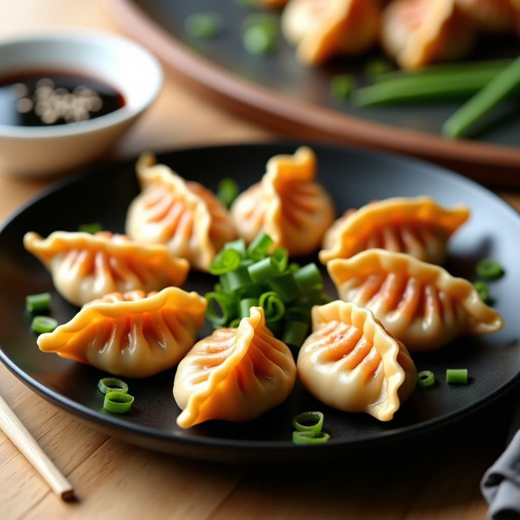 Gyoza de Camarones y Wasabi con Salsa de Ponzu: Receta Japonesa Picante en Airfryer