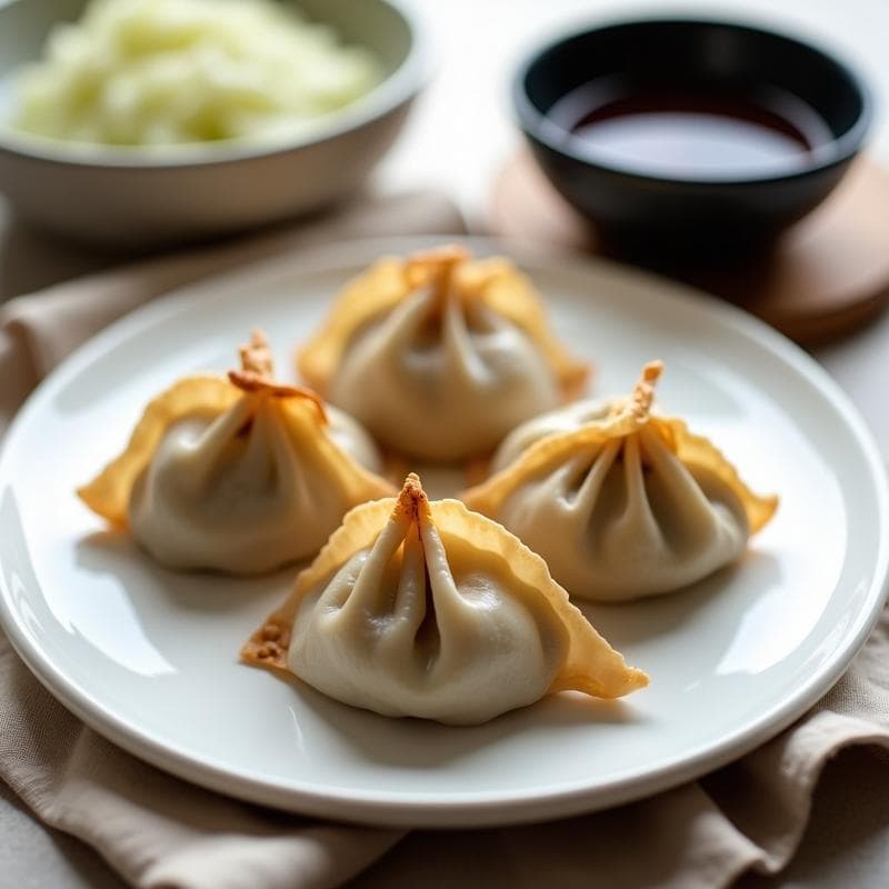 Gyoza de Camote Morado y Edamame: Receta Japonesa al Vapor en Airfryer y Sin Gluten