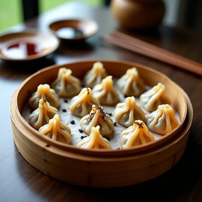Gyoza de Camote y Shitake al Vapor: Aperitivo Japonés Vegano y Sin Gluten
