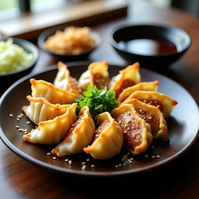 Gyoza de Cerdo y Col China con Salsa de Soja y Jengibre: Receta Japonesa en Airfryer