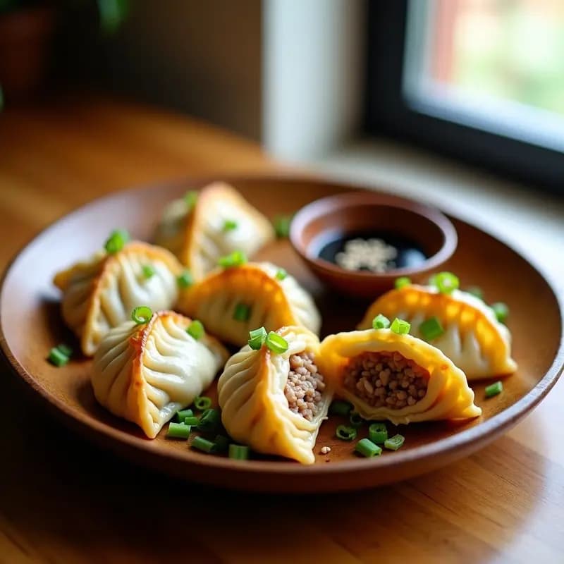Gyoza Japonesas de Cerdo y Repollo: Receta Tradicional en Airfryer