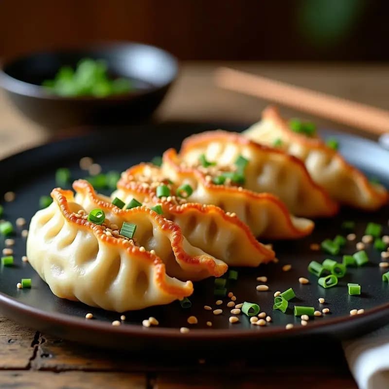 Gyoza Japonesas de Champiñones Shitake y Repollo: Receta Vegana en Sartén Antiadherente