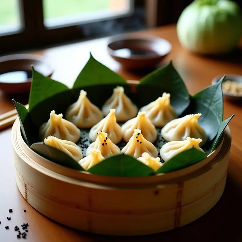 Gyoza de Champiñones Shiitake y Col Napa: Receta Japonesa al Vapor y Sin Carne