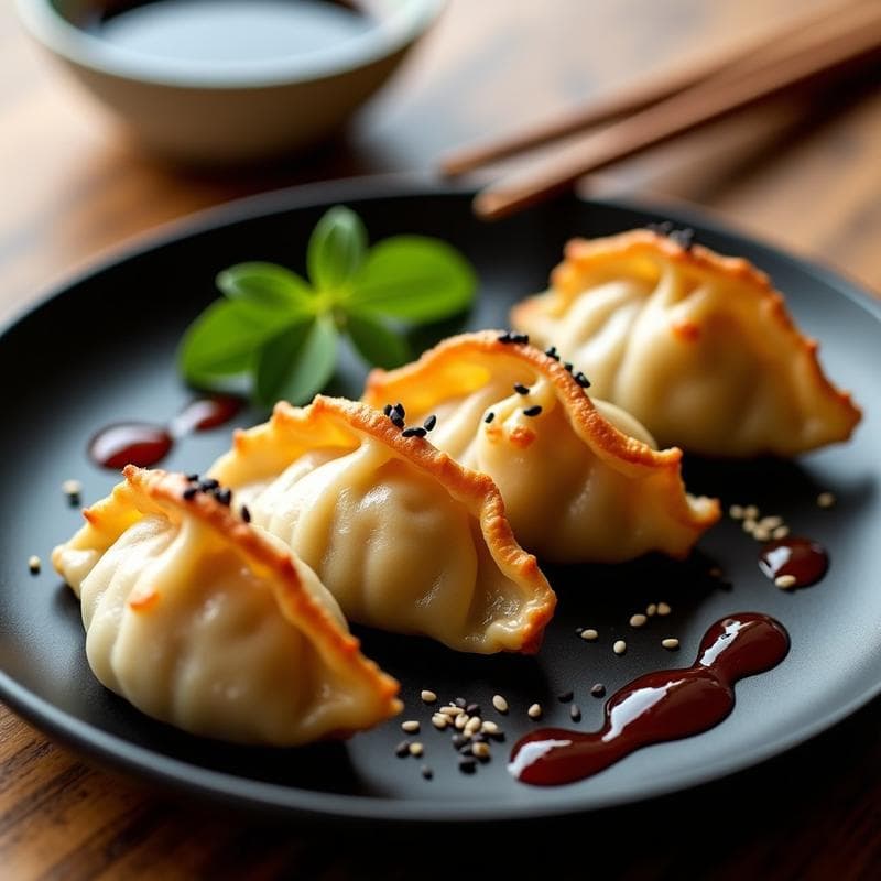 Gyoza Japonesas de Champiñones Portobello: Receta en Airfryer Sin Aceite y Crujientes