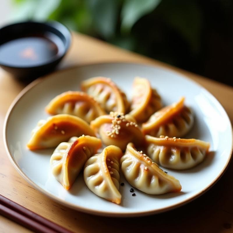Gyoza Japonés de Champiñones Shitake y Repollo: Receta en Airfryer Sin Freír y Vegana