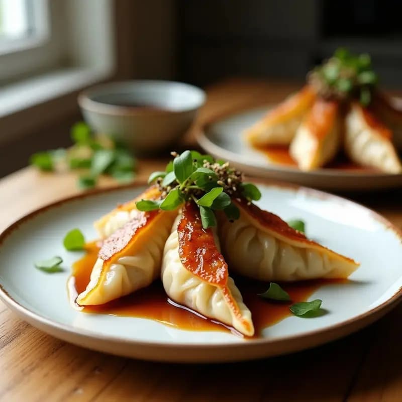Gyoza de Champiñones Shitake y Repollo Morado: Receta Japonesa en Airfryer Sin Fritura