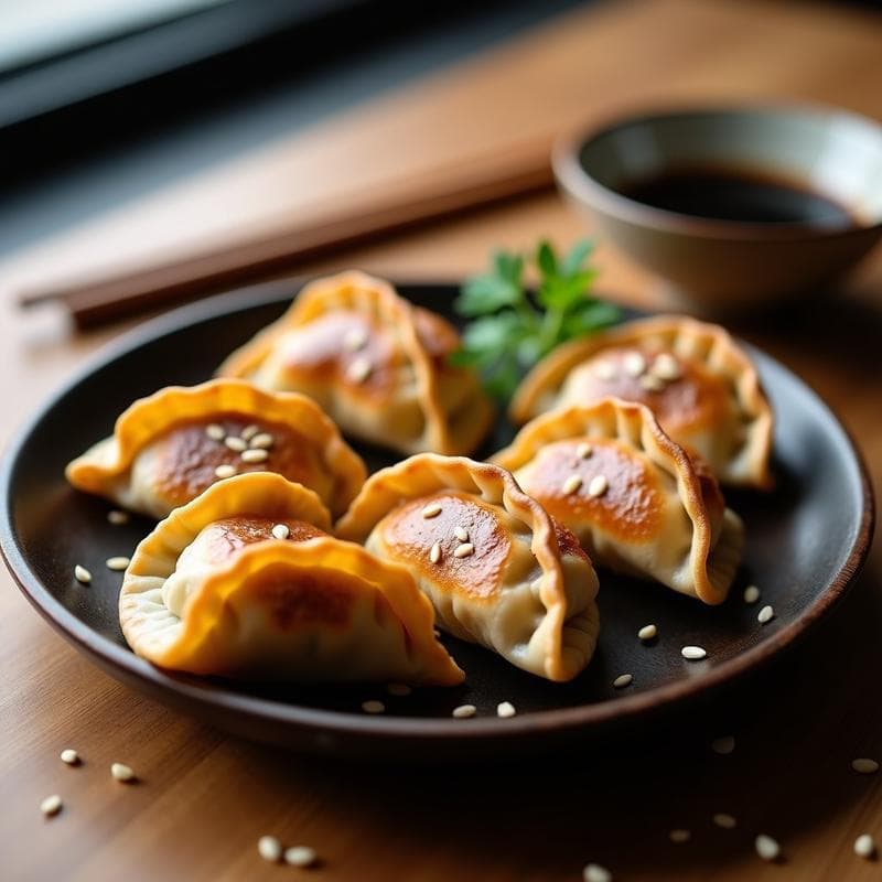 Gyoza de Champiñones Shiitake y Tofu: Receta Japonesa en Airfryer Sin Freír