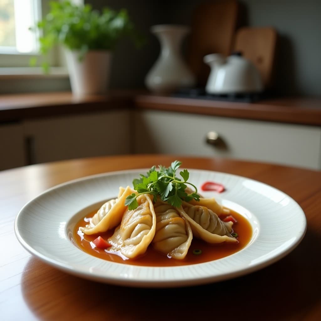 Gyoza de Champiñones Shitake y Tofu al Vapor: Receta Japonesa Sin Gluten en Thermomix