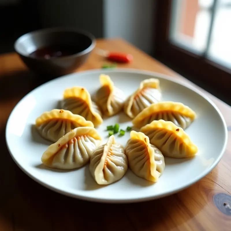 Gyoza de Chongqing al Vapor: Receta China Picante con Relleno de Cerdo y Repollo