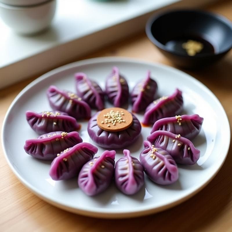 Gyoza de Col Morada y Champiñones Shiiitake: Receta Japonesa en Thermomix Sin Fritura