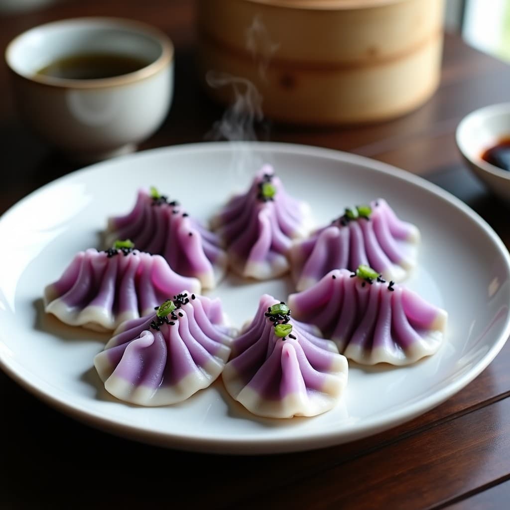 Gyoza de Col Morada y Tofu Ahumado: Receta Japonesa Sin Gluten al Vapor