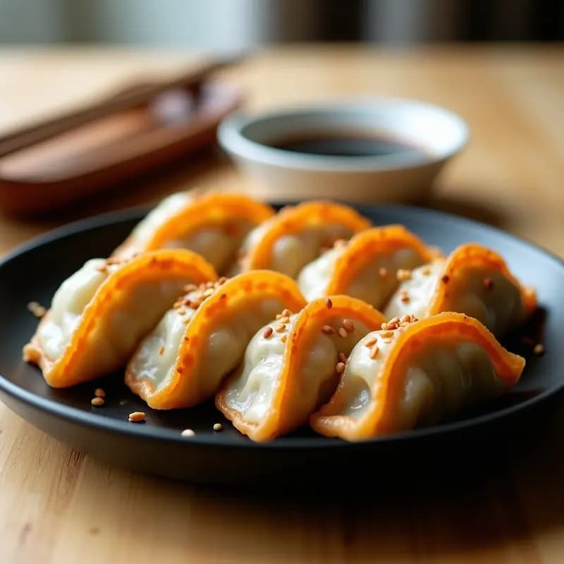 Gyoza de Col Morada y Zanahoria en Airfryer: Entrante Japonés Crujiente y Sin Fritura