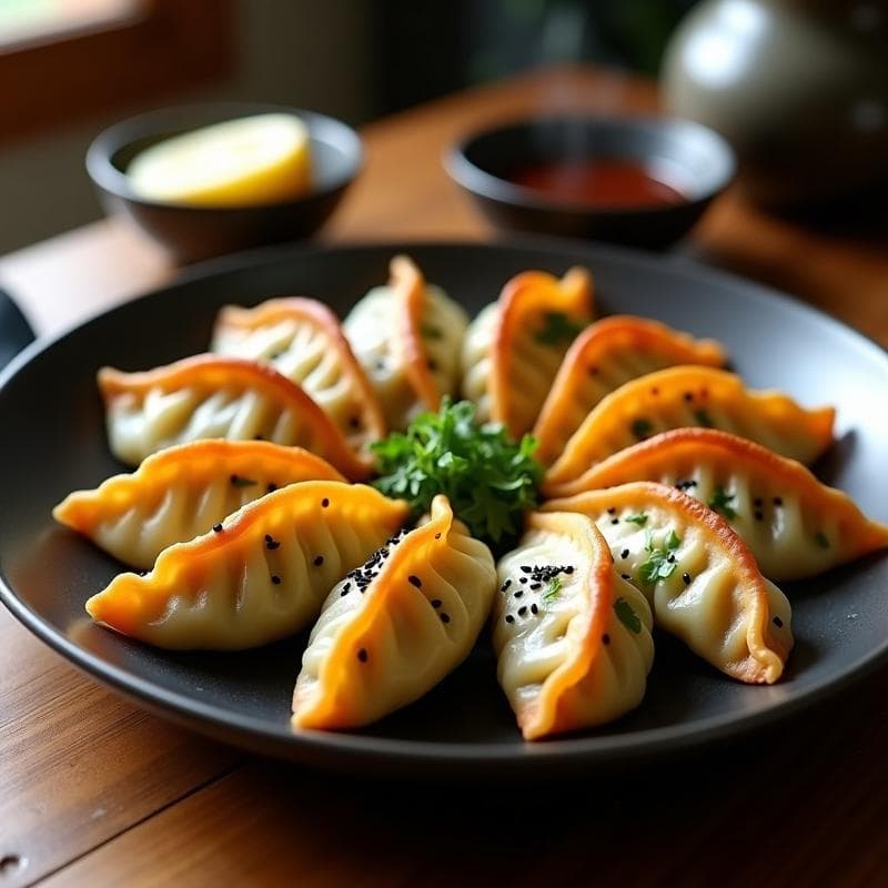 Gyoza de Col Rizada y Queso de Anacardos: Receta en Airfryer Sin Gluten y Crujiente