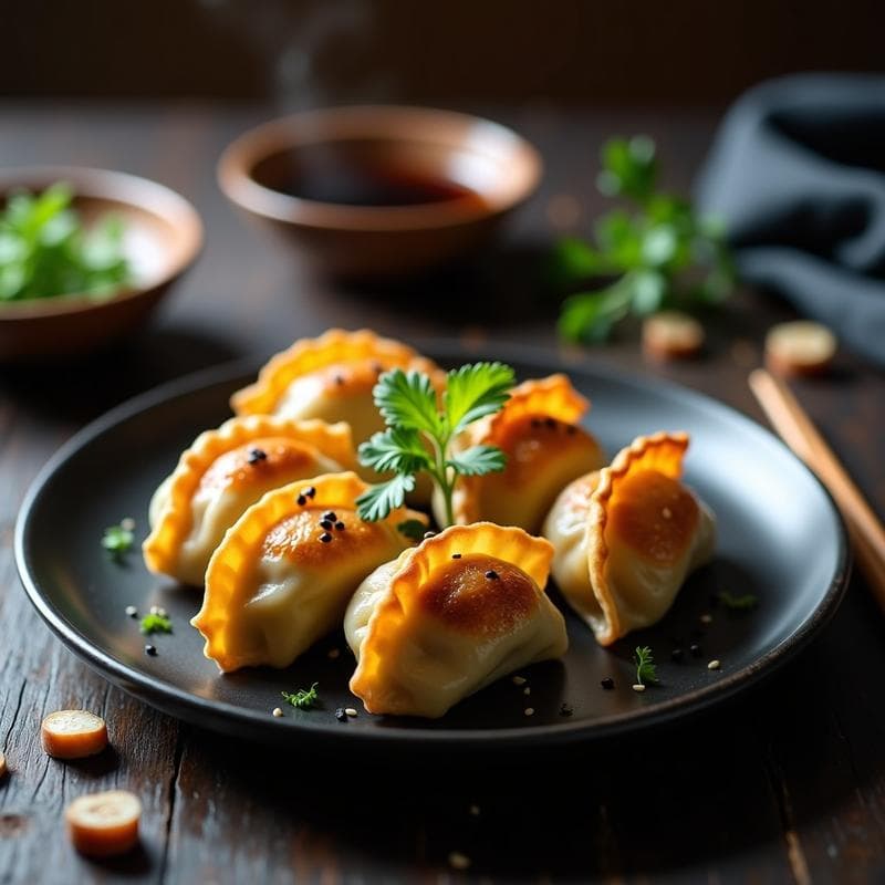 Gyoza Japonesas de Col Rizada y Shiitake: Receta en Airfryer Sin Gluten y Alta en Fibra