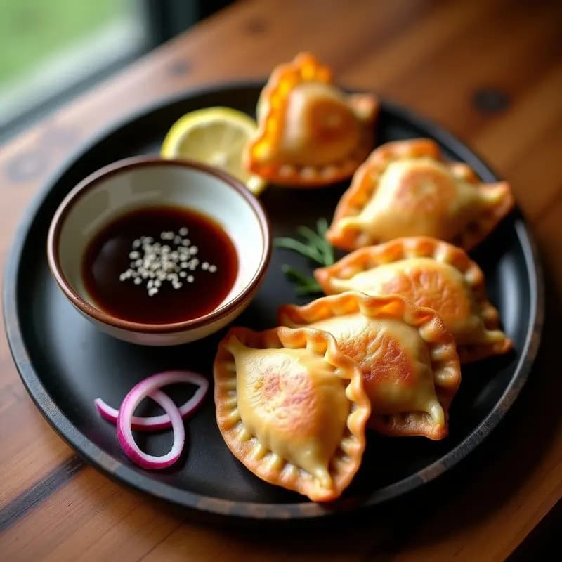 Gyoza Japonesas de Col y Zanahoria: Receta Vegana en Airfryer con Salsa Umami