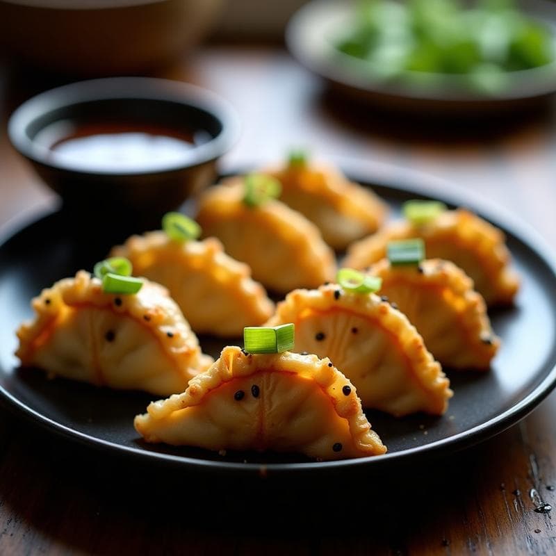 Gyoza de Coliflor y Cerdo: Receta Japonesa en Airfryer con Salsa Umami de Sésamo