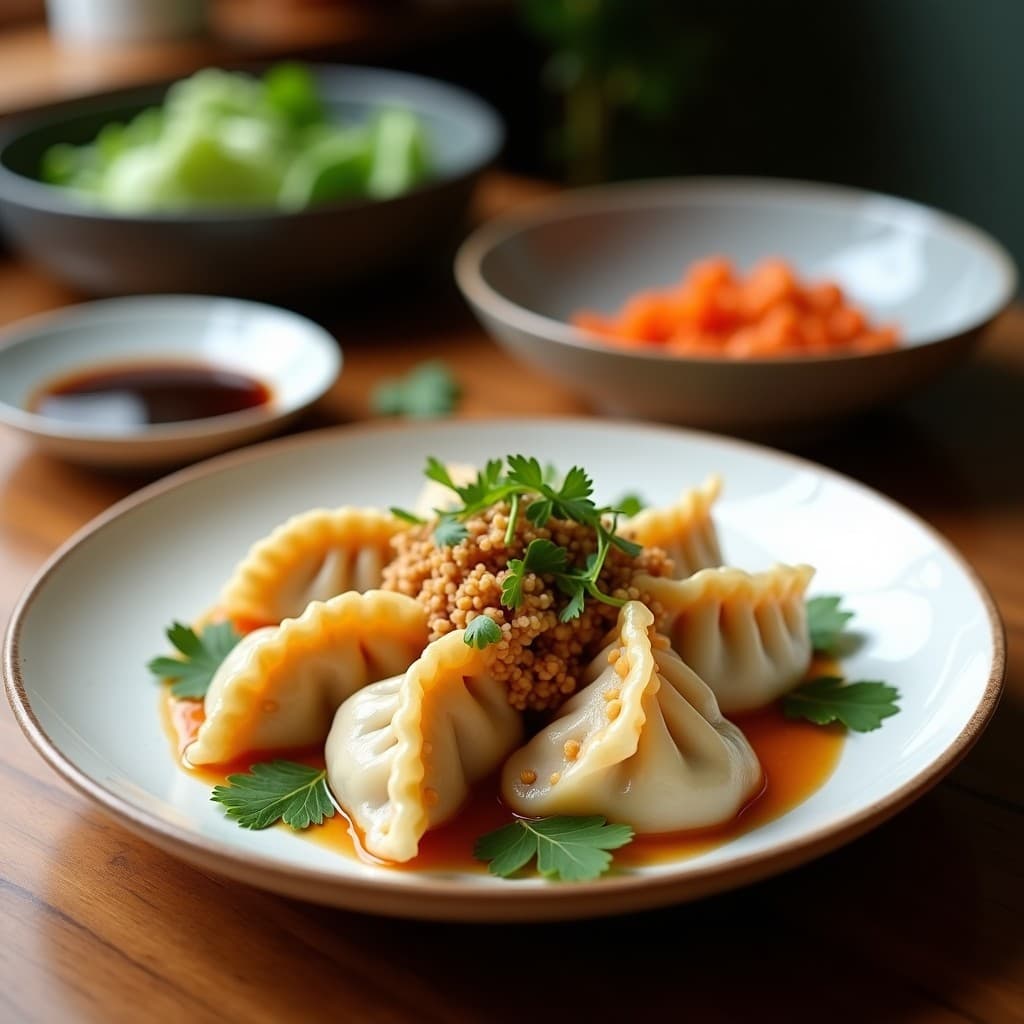 Gyoza de Coliflor y Cerdo Ibérico: Receta Sin Gluten en Airfryer con Toque Umami