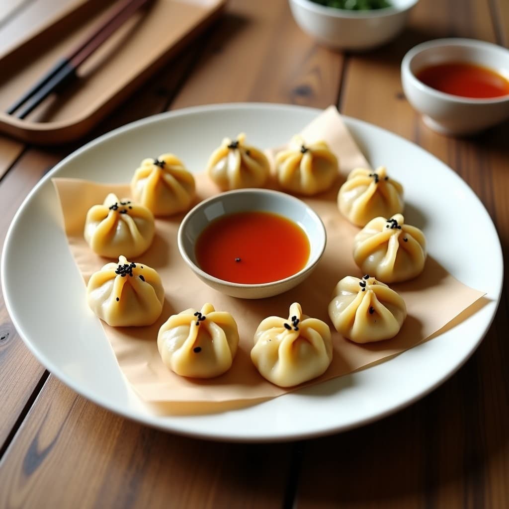 Gyoza de Coliflor y Champiñones: Receta Japonesa Vegana en Thermomix con Salsa Ponzu