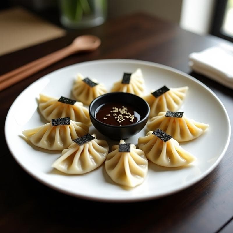 Gyoza de Coliflor y Champiñones al Vapor: Receta Vegana y Sin Gluten con Dip de Soja y Jengibre
