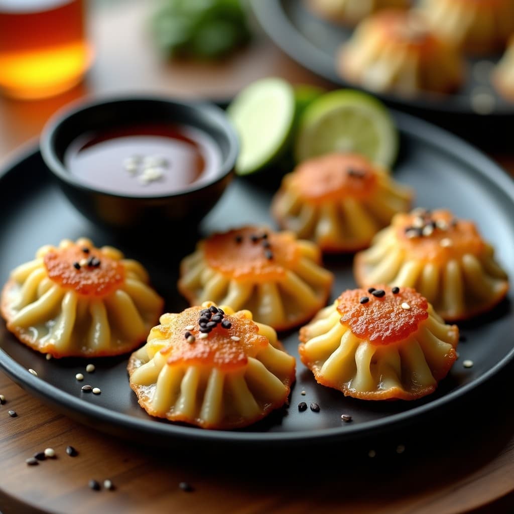 Gyoza de Coliflor y Chile de Árbol con Salsa de Tamari: Receta Vegana en Airfryer con Toque Picante