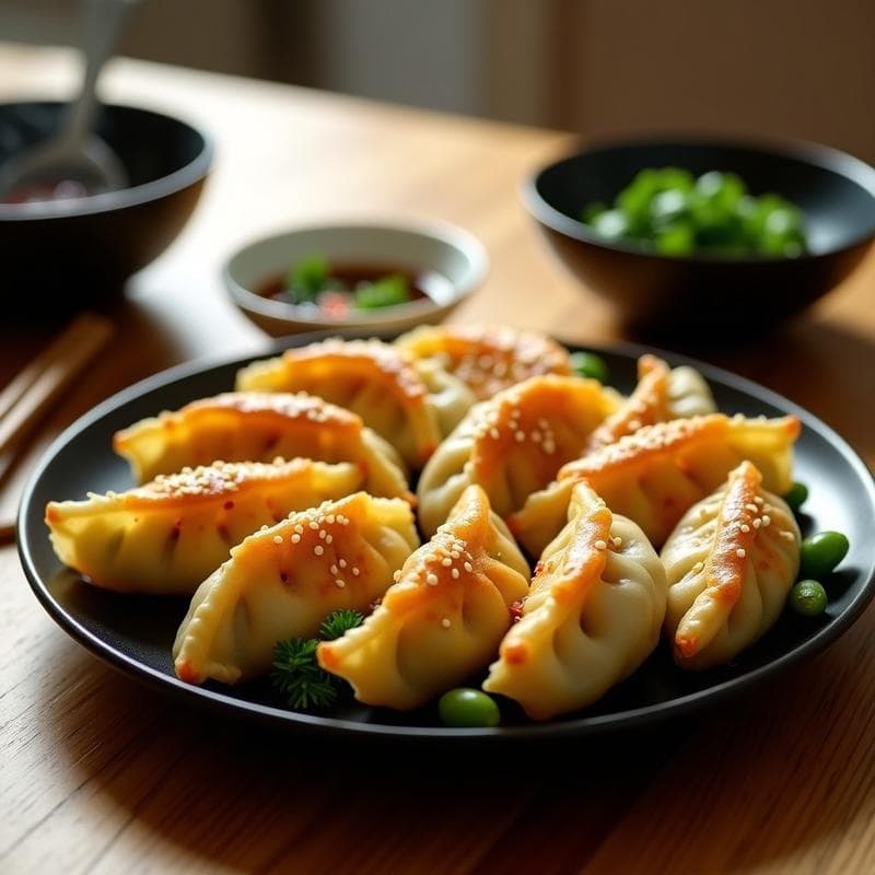 Gyoza de Coliflor y Edamame: Receta Japonesa Keto en Airfryer Sin Masa Tradicional