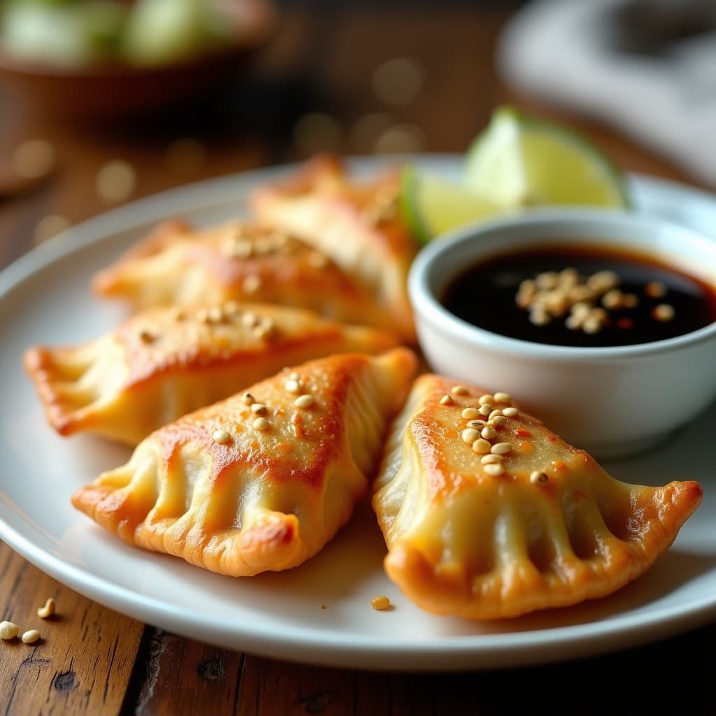 Gyoza de Coliflor y Jengibre: Receta Keto en Airfryer con Salsa de Soja Sin Gluten