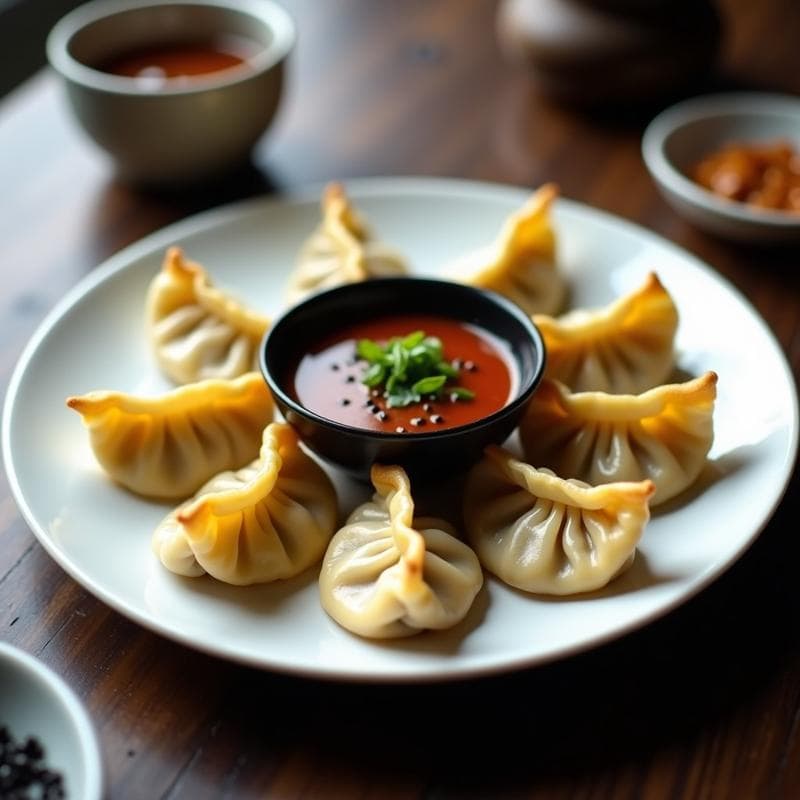 Gyoza de Coliflor y Shitake: Receta Vegana al Vapor con Salsa de Sésamo Picante