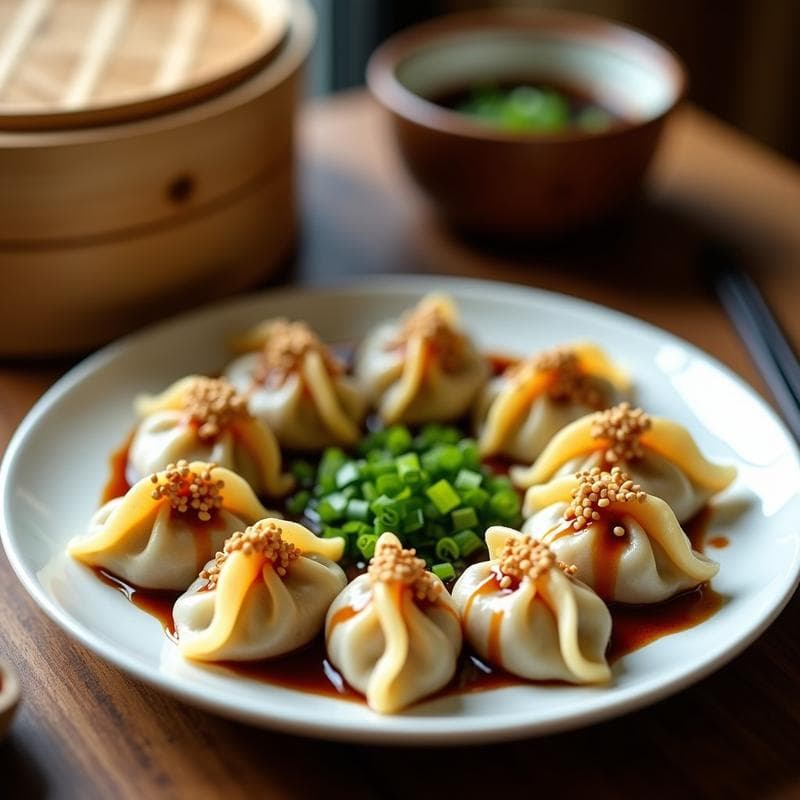 Gyoza de Coliflor y Tofu: Receta Vegana al Vapor con Salsa de Tamari y Jengibre