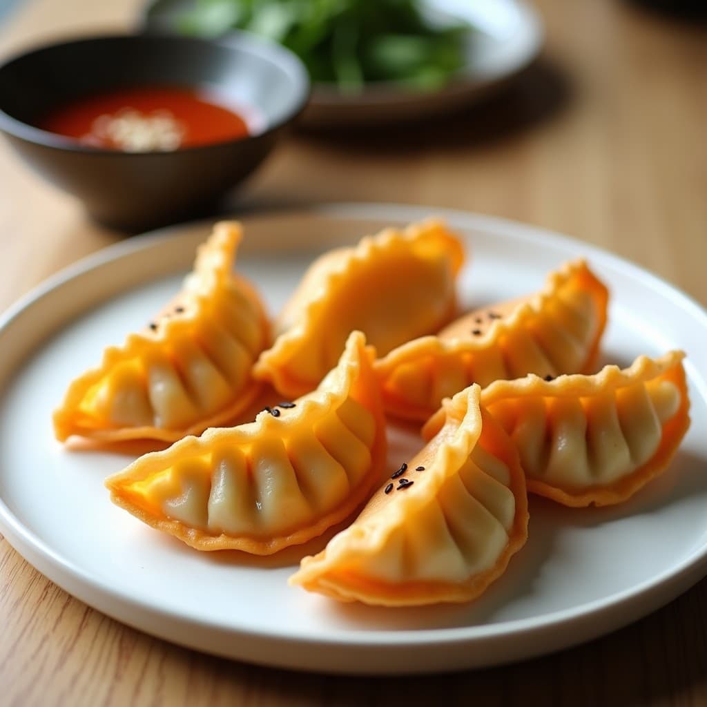 Gyoza de Coliflor y Zanahoria con Salsa Ponzu: Receta Japonesa Keto en Airfryer